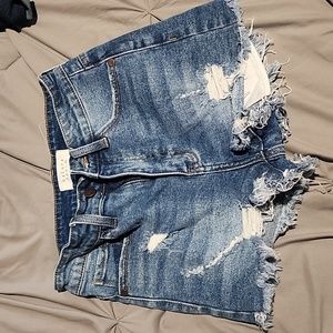 Xs denim shorts